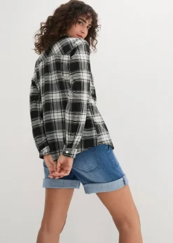 Femme bonprix Chemisiers|Chemisier à carreaux 100% coton