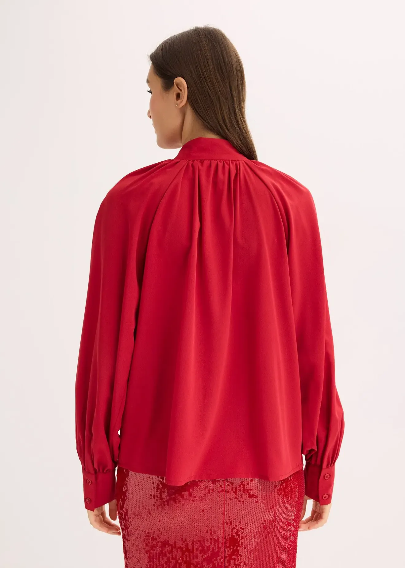 bonprix Chemisier à col lavallière|Femme Chemisiers