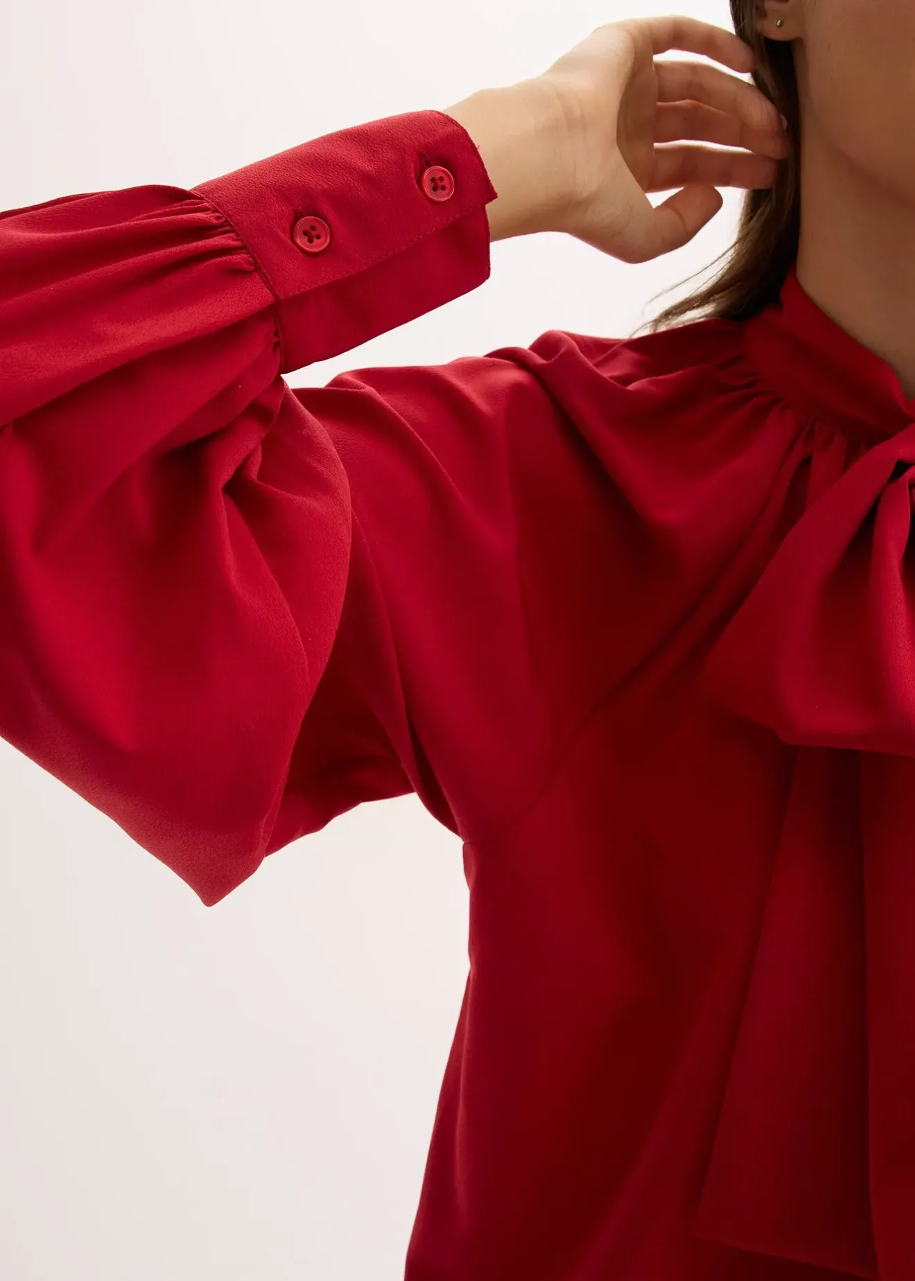 bonprix Chemisier à col lavallière|Femme Chemisiers