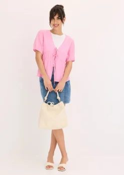 bonprix Chemisier à nouettes|Femme Chemisiers