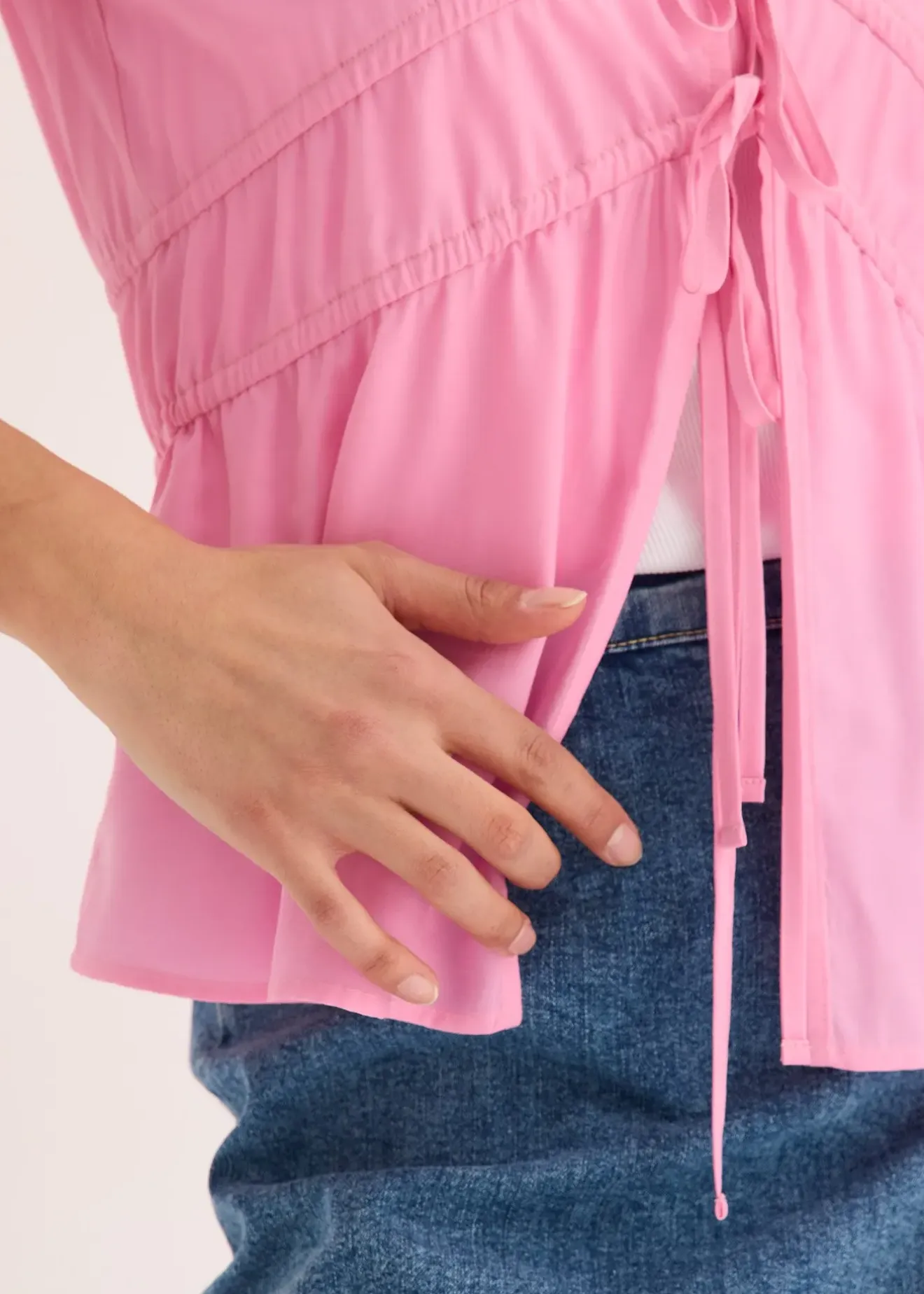 bonprix Chemisier à nouettes|Femme Chemisiers