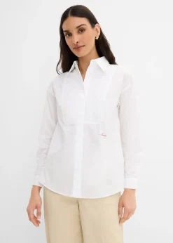 bonprix Chemisier avec broderie|Femme Chemisiers