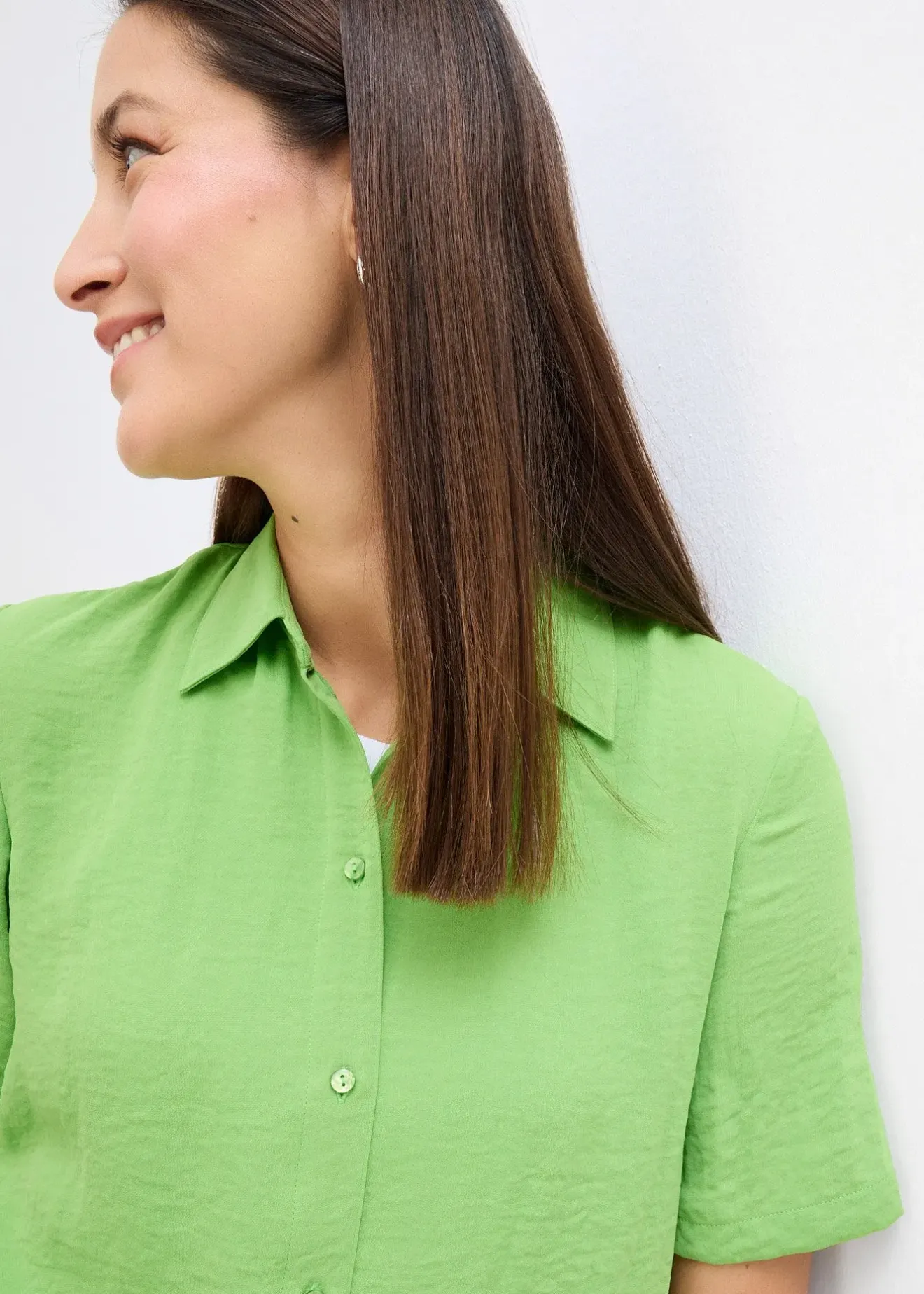 bonprix Chemisier boxy en crêpe léger|Femme Chemisiers