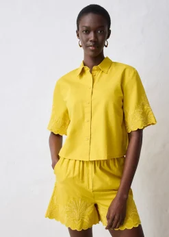 bonprix Chemisier court avec soie|Femme Premium|Chemisiers