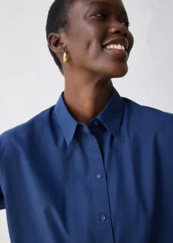 bonprix Chemisier court et oversize en coton et soie|Femme Premium|Chemisiers