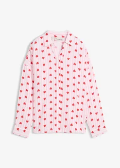 Femme bonprix Chemisiers|Chemisier doux et oversize en gaze de coton
