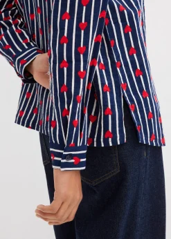 bonprix Chemisier doux et oversize en gaze de coton|Femme Chemisiers