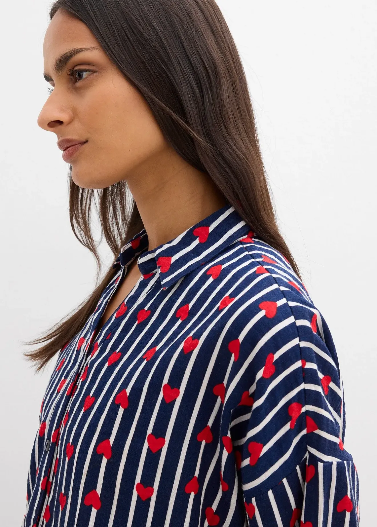 bonprix Chemisier doux et oversize en gaze de coton|Femme Chemisiers