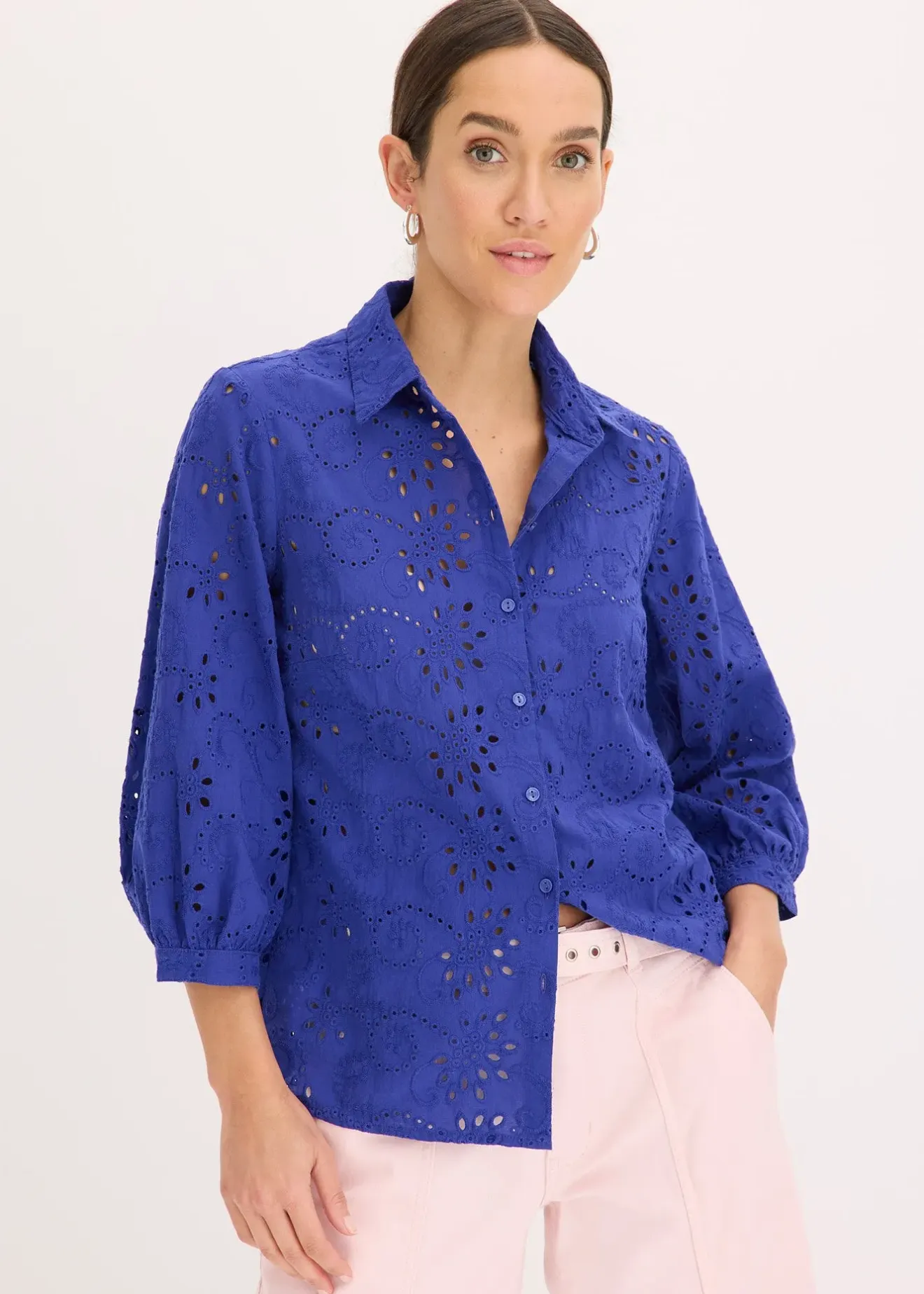 bonprix Chemisier en broderie anglaise|Femme Chemisiers
