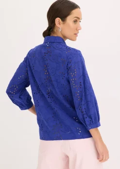 bonprix Chemisier en broderie anglaise|Femme Chemisiers