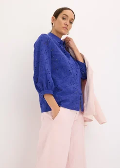 bonprix Chemisier en broderie anglaise|Femme Chemisiers