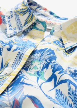 bonprix Chemisier en coton et soie|Femme Premium|Chemisiers