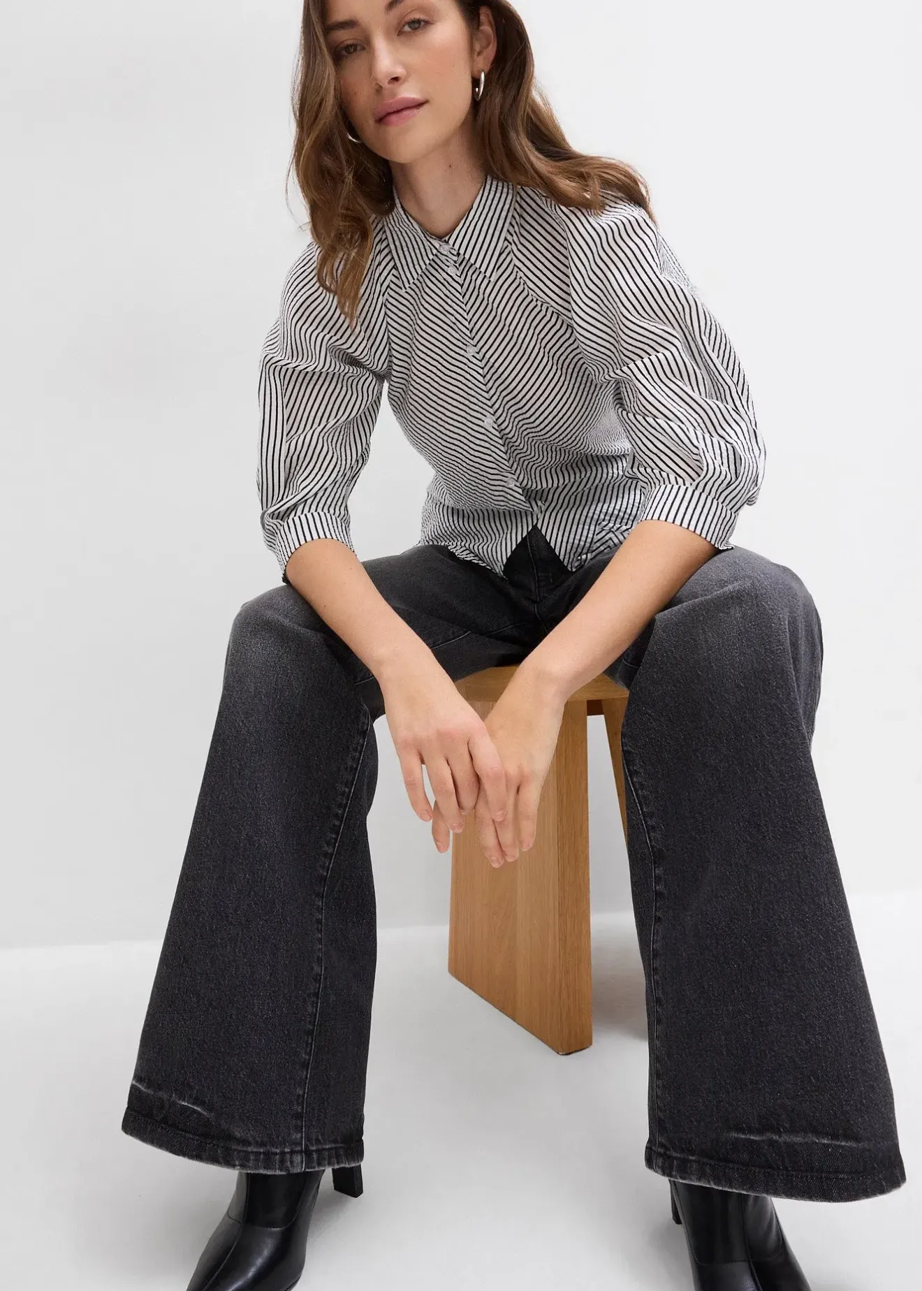 Femme bonprix Chemisiers|Chemisier en fine viscose mélangée