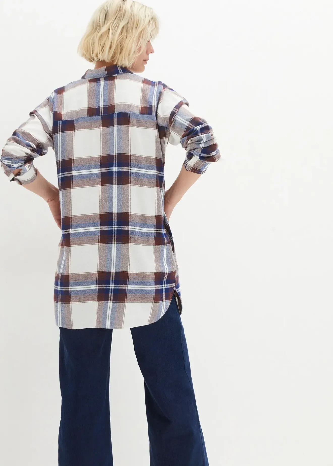 bonprix Chemisier en flanelle 100% coton|Femme Chemisiers