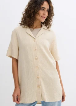 Femme bonprix Chemisiers|Chemisier en gaze de coton