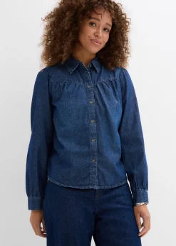 Femme bonprix Chemisiers|Chemisier en jean 100% coton