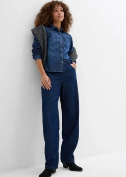 Femme bonprix Chemisiers|Chemisier en jean 100% coton