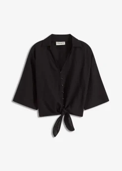 Femme bonprix Chemisiers|Chemisier en lin mélangé