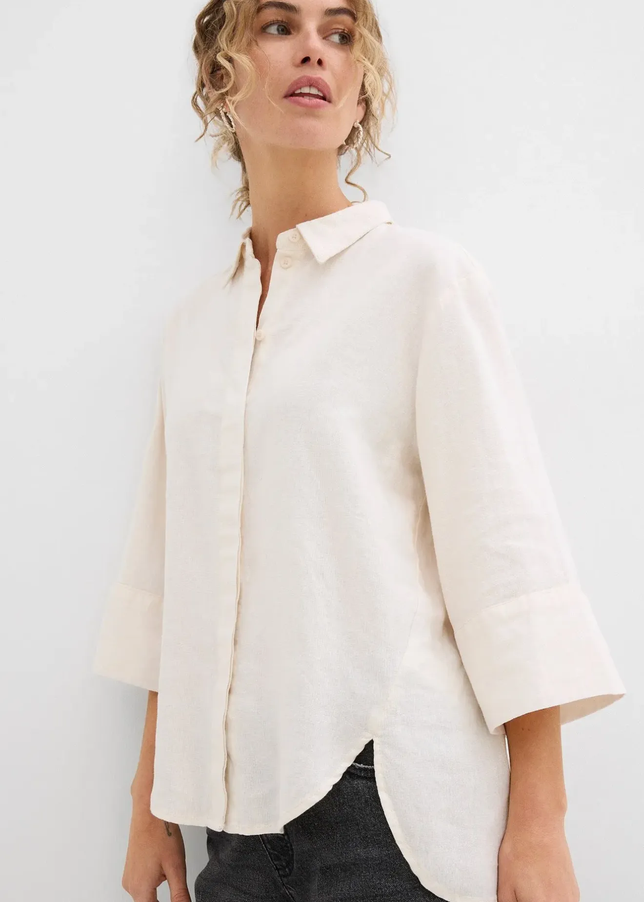 Femme bonprix Chemisiers|Chemisier en matière rafraîchissante