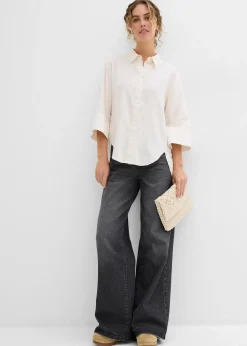 Femme bonprix Chemisiers|Chemisier en matière rafraîchissante