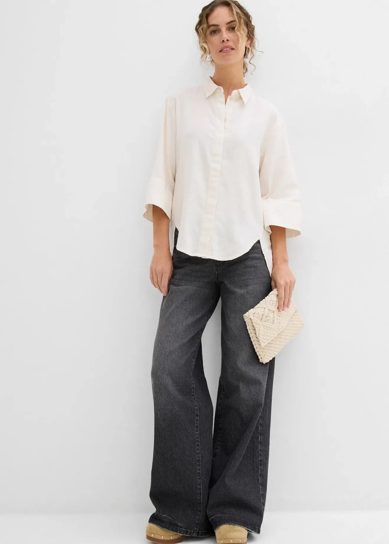 Femme bonprix Chemisiers|Chemisier en matière rafraîchissante