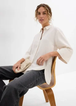 Femme bonprix Chemisiers|Chemisier en matière rafraîchissante