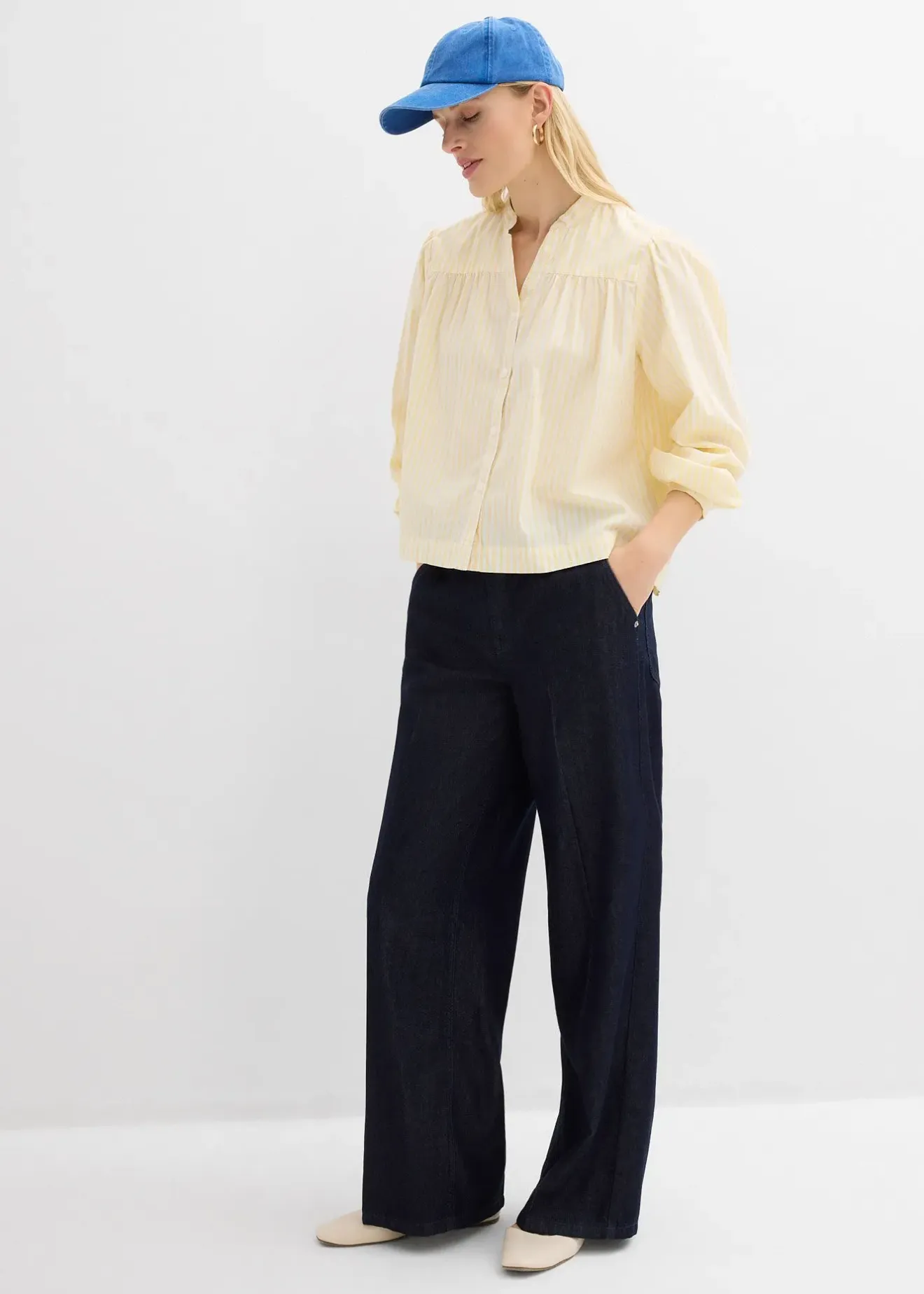 bonprix Chemisier en popeline solide|Femme Chemisiers