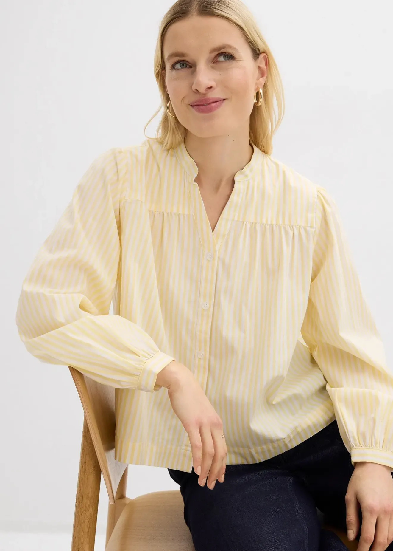 bonprix Chemisier en popeline solide|Femme Chemisiers