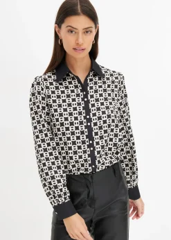 bonprix Chemisier en satin|Femme Chemisiers