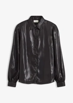 Femme bonprix Chemisiers|Chemisier en satin brillant
