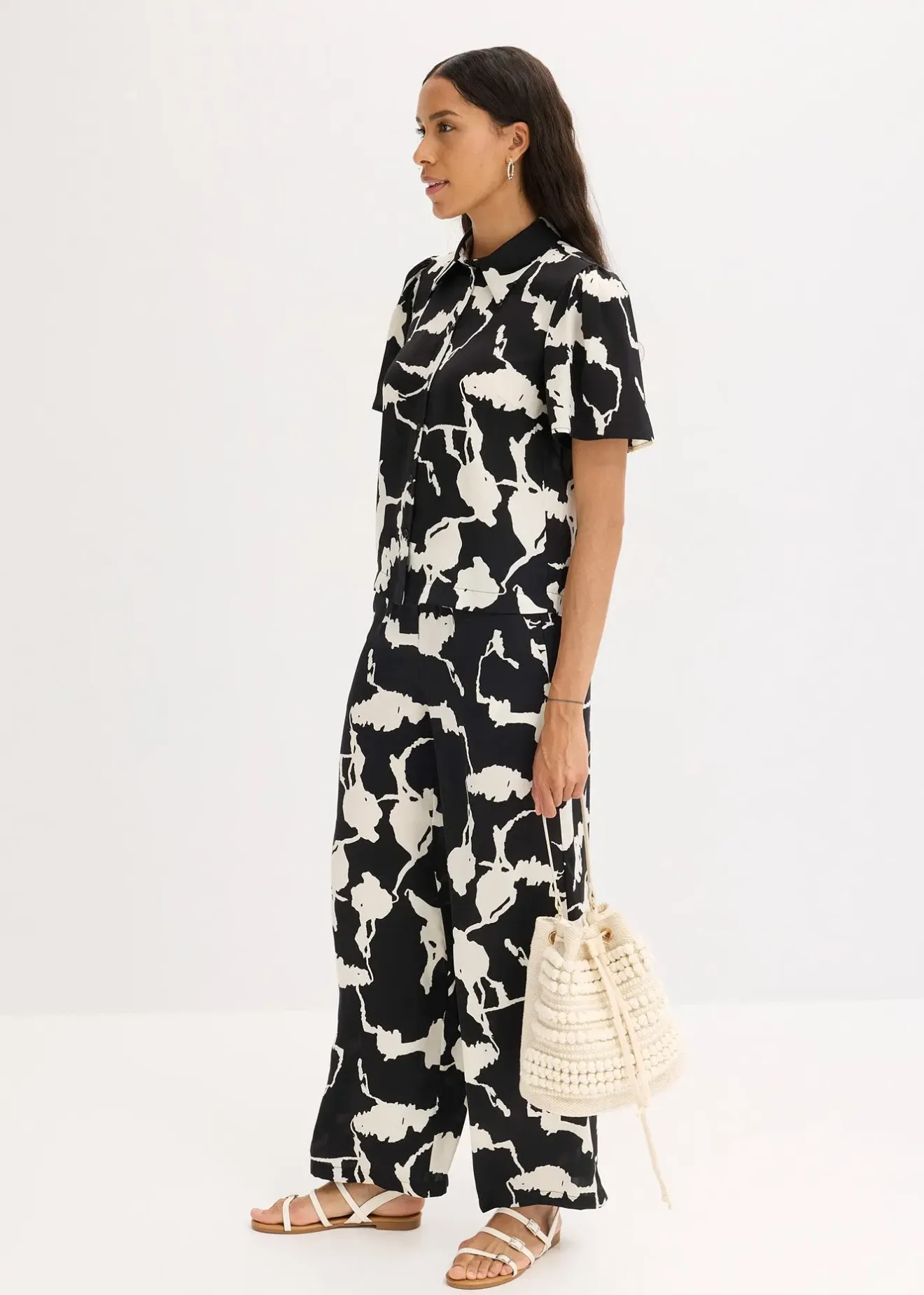 Femme bonprix Chemisiers|Chemisier en satin fluide