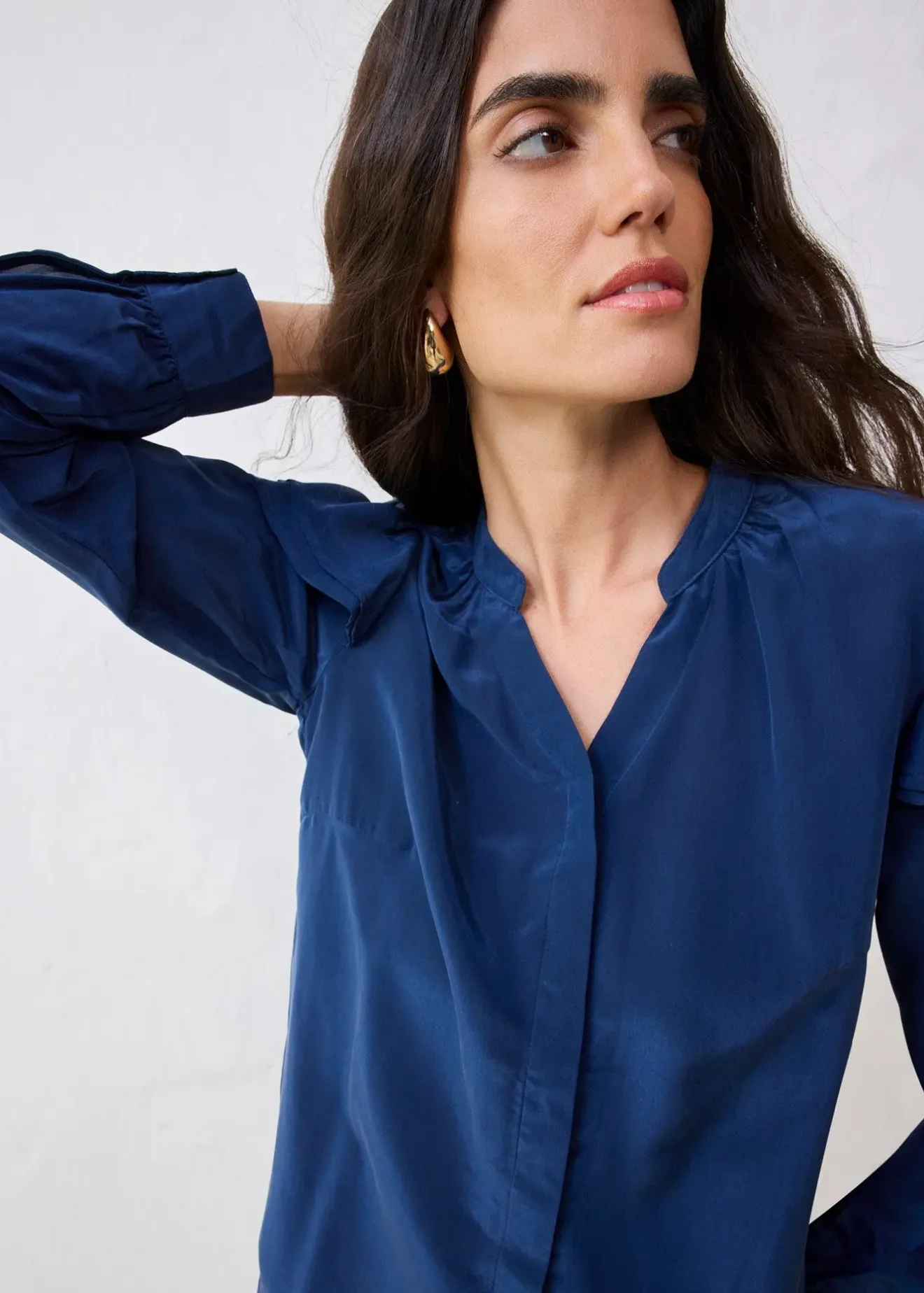 bonprix Chemisier en viscose et soie|Femme Premium|Chemisiers