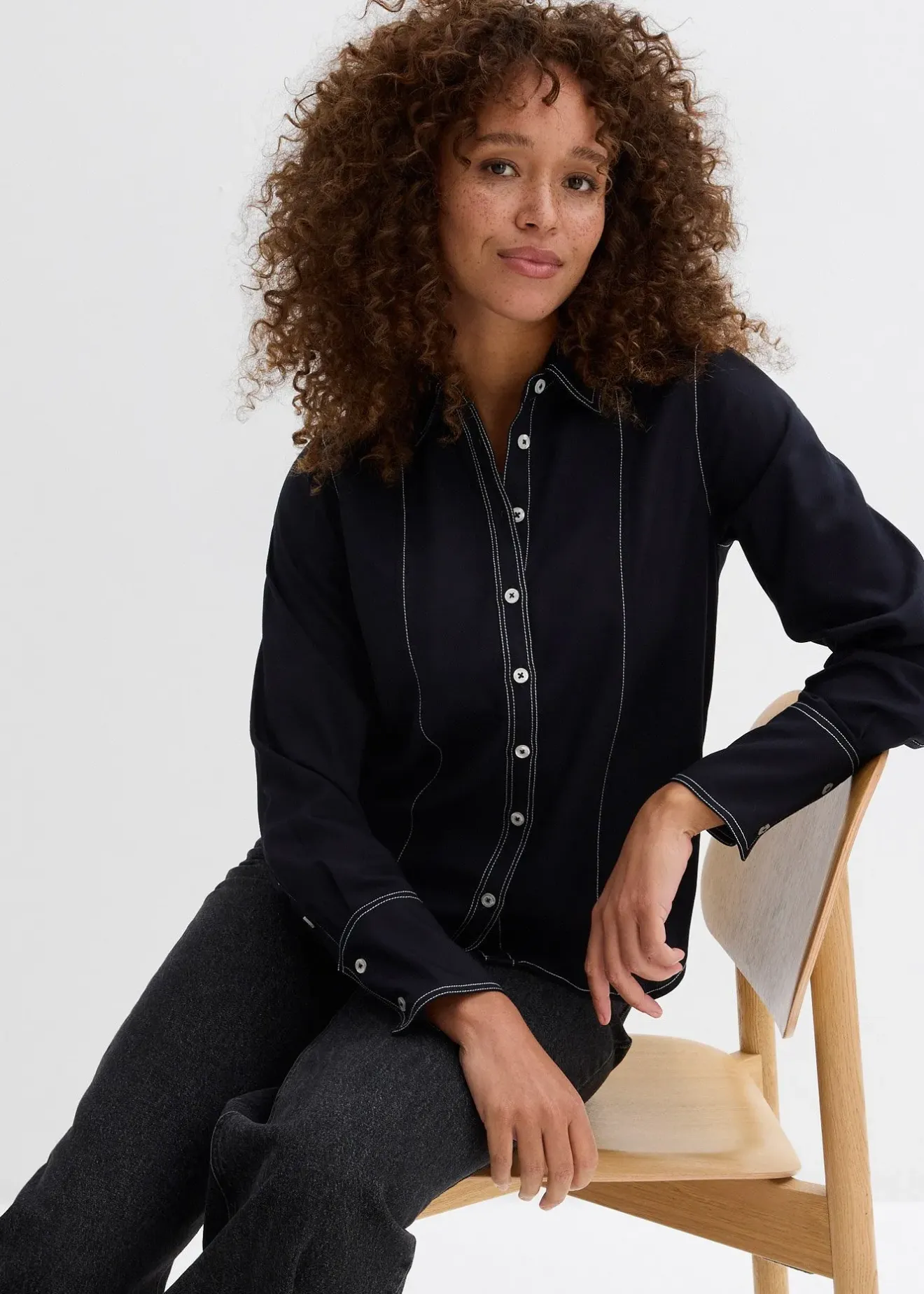 bonprix Chemisier en viscose fluide|Femme Chemisiers