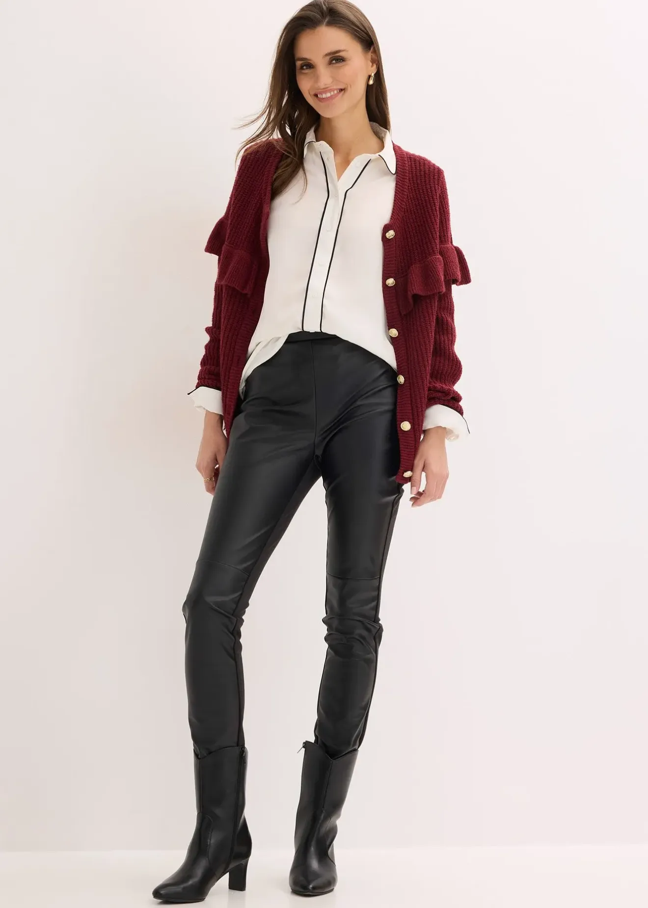 bonprix Chemisier fluide en satin|Femme Chemisiers