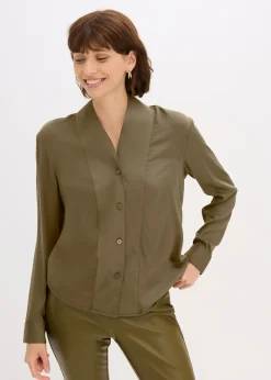 Femme bonprix Chemisiers|Chemisier fluide en satin