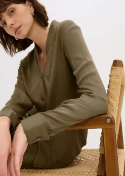 Femme bonprix Chemisiers|Chemisier fluide en satin