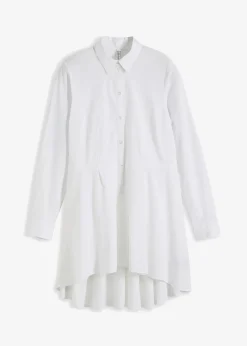 Femme bonprix Chemisiers|Chemisier long avec volant