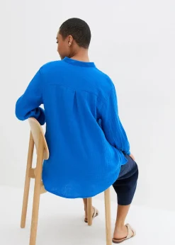 Femme bonprix Chemisiers|Chemisier long en gaze de coton