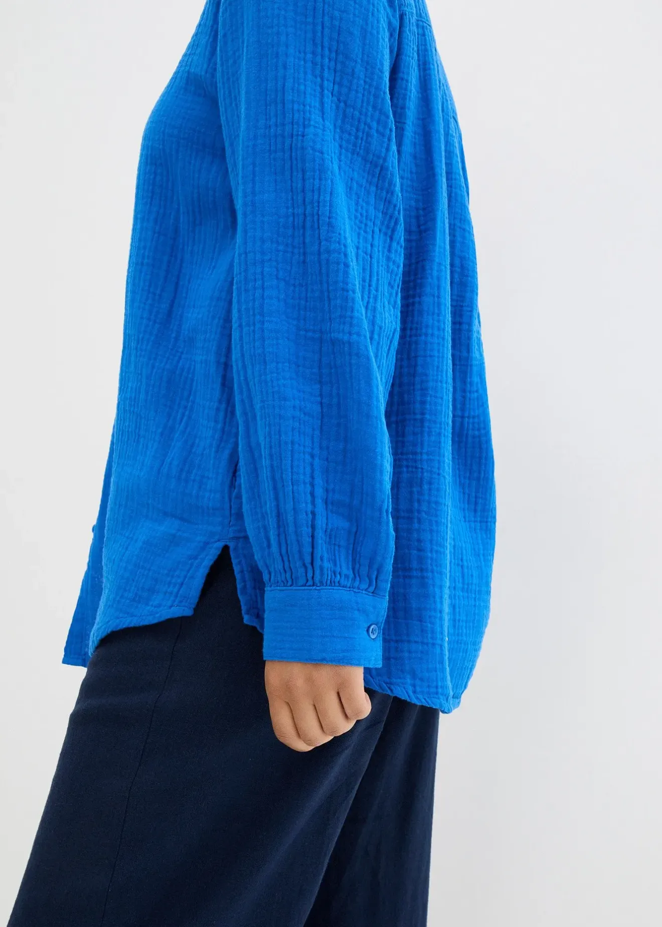 Femme bonprix Chemisiers|Chemisier long en gaze de coton