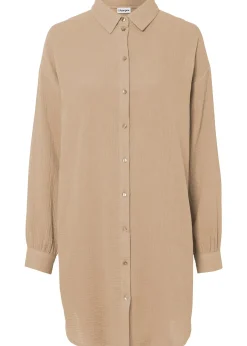 bonprix Chemisier long oversize en gaze de coton|Femme Chemisiers