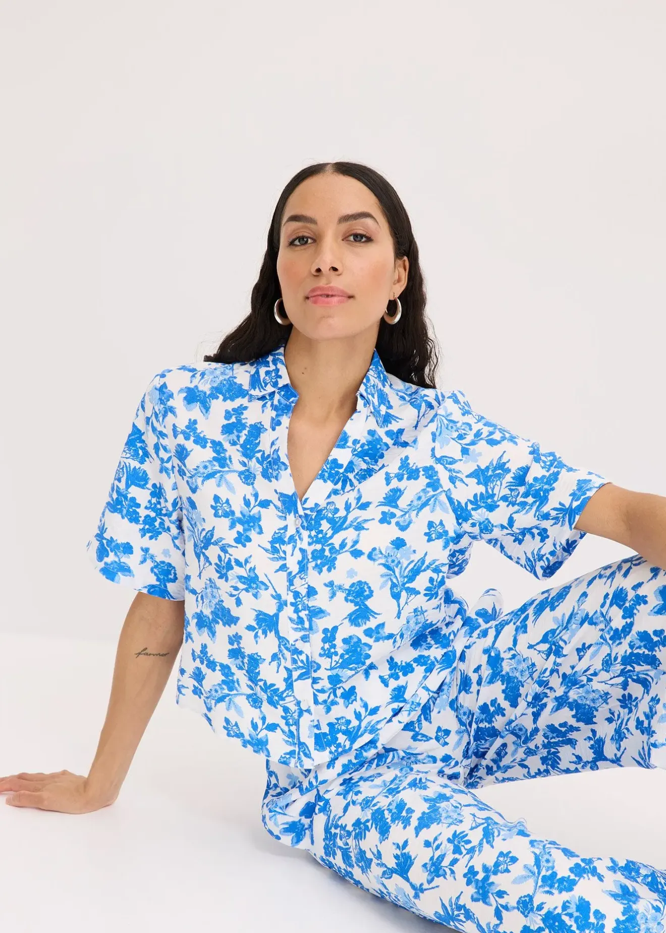 Femme bonprix Chemisiers|Chemisier manches courtes doux et fluide