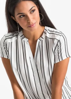 Femme bonprix Chemisiers|Chemisier manches courtes 100% viscose