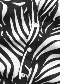 bonprix Chemisier manches courtes aspect lin|Femme Chemisiers