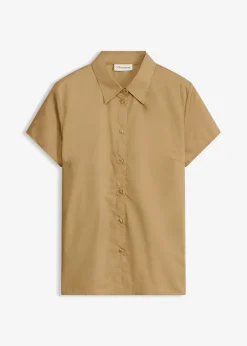 bonprix Chemisier manches courtes en popeline|Femme Chemisiers