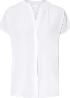 bonprix Chemisier manches courtes à boutonnage invisible|Femme Chemisiers