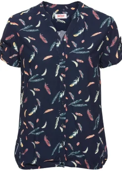 Femme bonprix Chemisiers|Chemisier manches courtes en viscose fluide