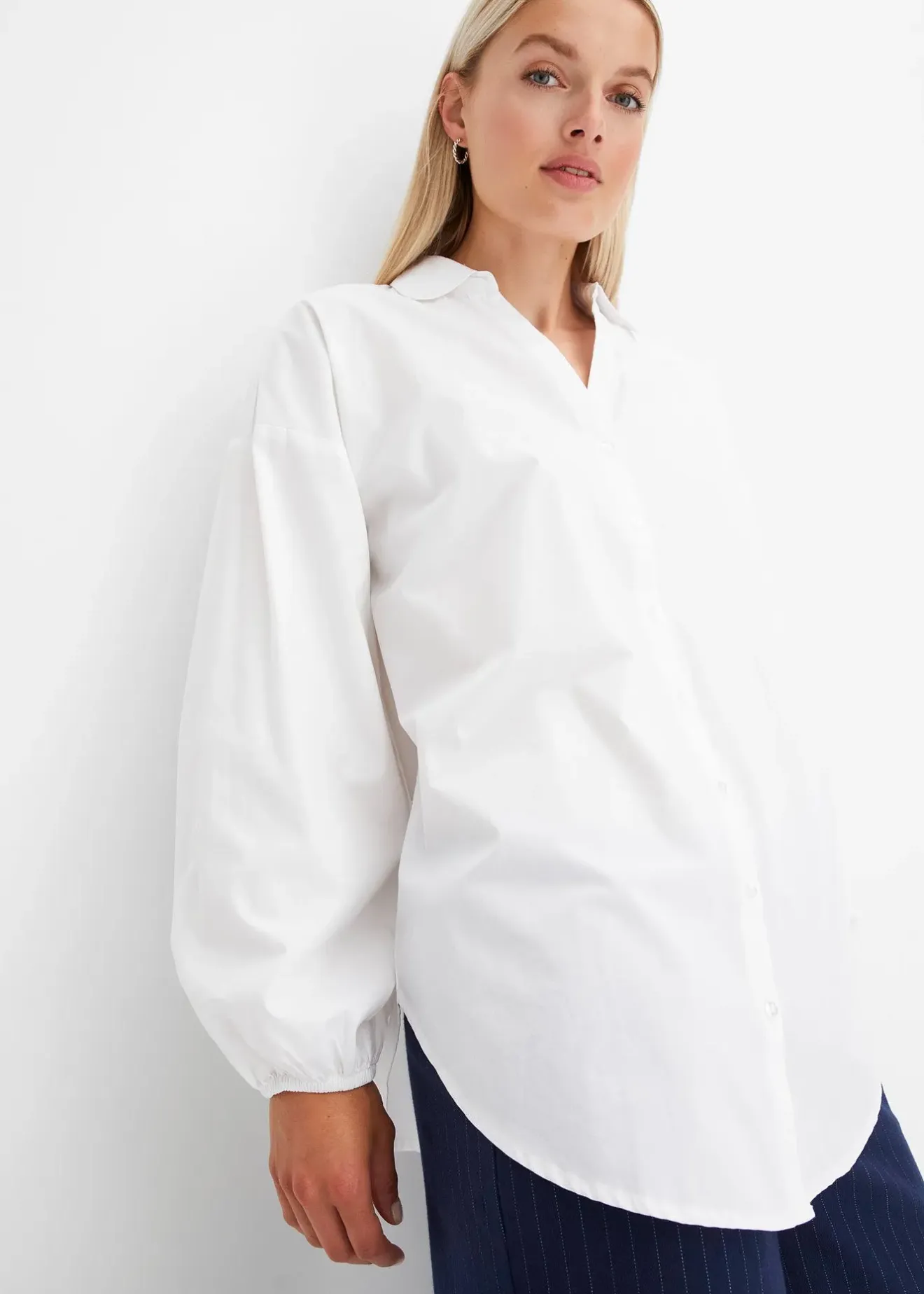 bonprix Chemisier oversize 100 % coton|Femme Chemisiers