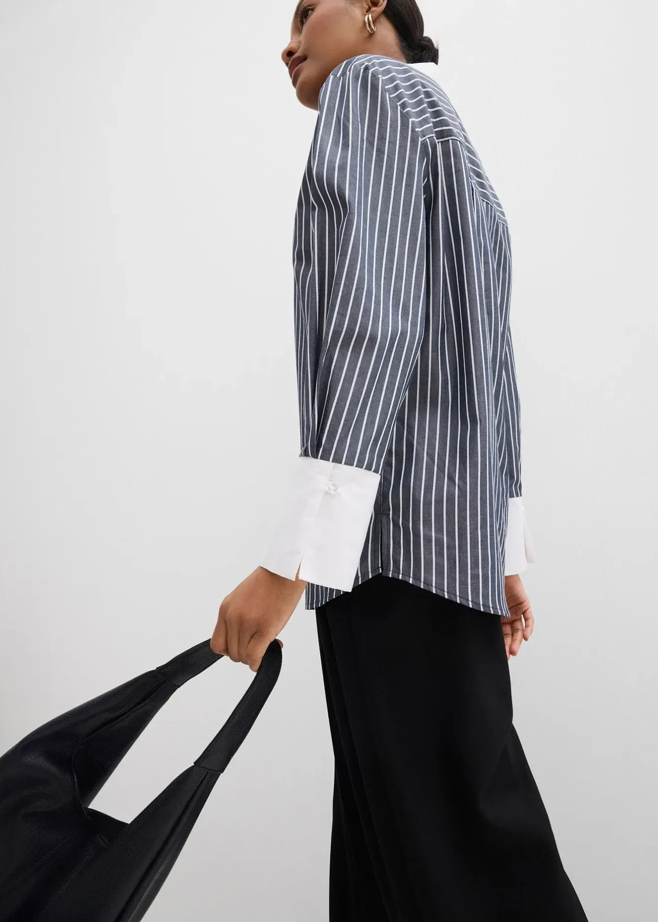 bonprix Chemisier oversize 100% coton|Femme Chemisiers