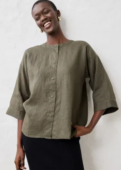 Femme bonprix Premium|Chemisiers|Chemisier oversize 100% lin