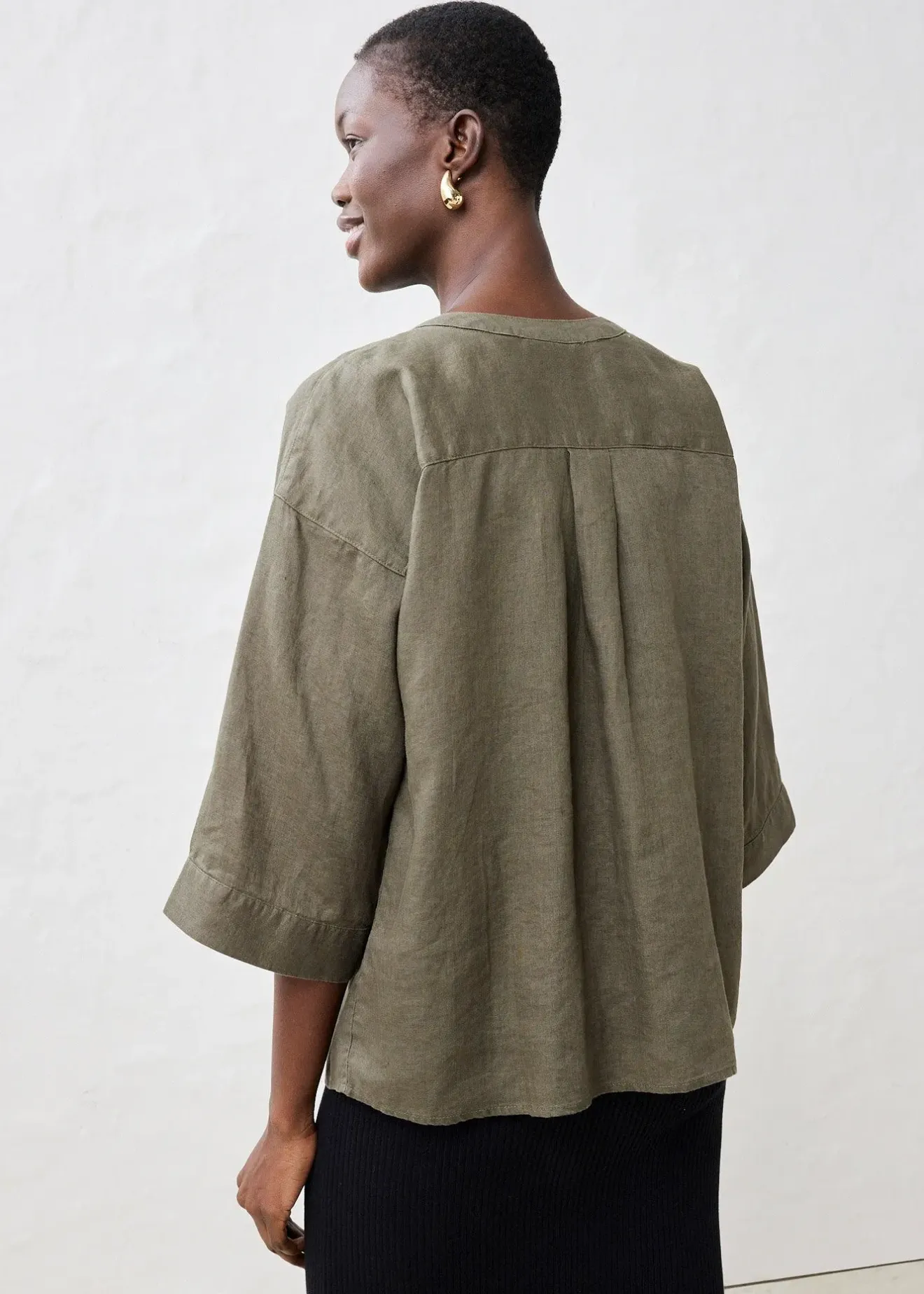 Femme bonprix Premium|Chemisiers|Chemisier oversize 100% lin